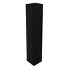 Uniquewise Tall Rectangular Wooden Modern Floor Vase, Black 30 Inch QI004183.S